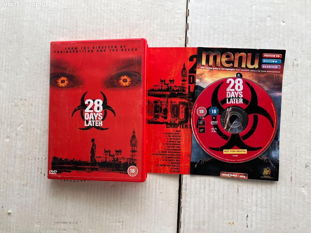 Cine: 28 DAYS LATER CAJA COLOR ROJO - PELICULA INGLES DVD KREATEN