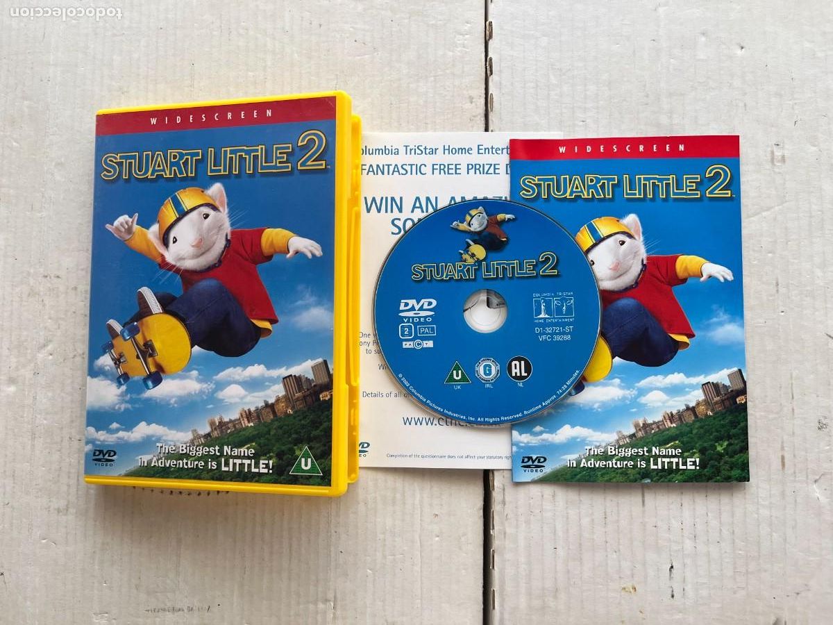 Cinema: STUART LITTLE 2 CAJA COLOR AMARILLO - PELICULA INGLES DVD KREATEN