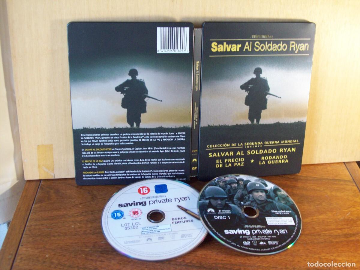 Cine: SALVAR AL SOLDADO RYAN - PACK DE 4 DVD - SOLO TIENE 2 DVDS LA PELICULA Y LOS EXTRAS