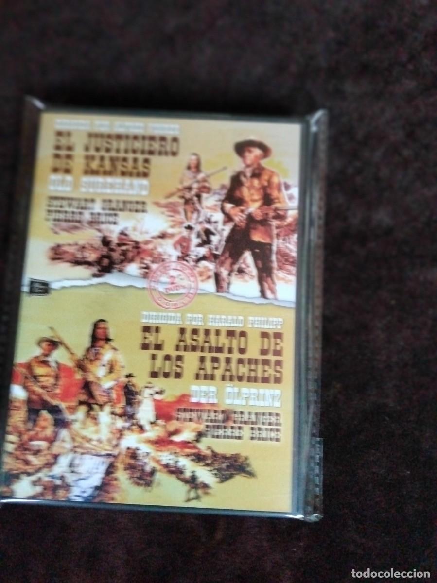 Cine: el justiciero de kansas + el asalto de los apaches - dvd nuevo precintado