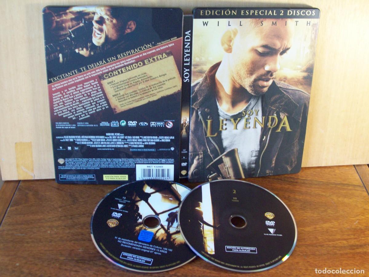 Cine: SOY LEYENDA - WILL SMITH - DOBLE DVD EDICION ESPECIAL CAJA METALICA