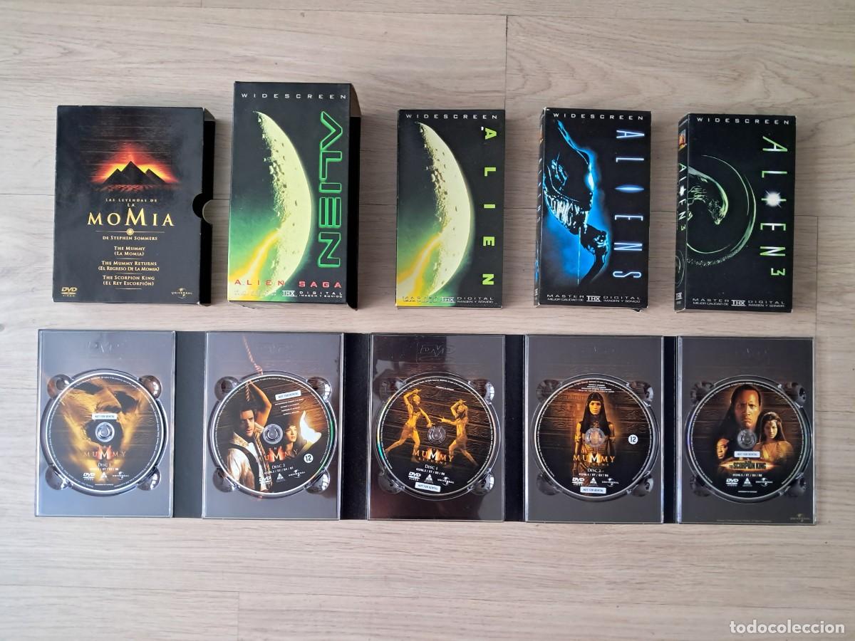 Cine: Packs DVD La Momia + VHS Alien Saga.