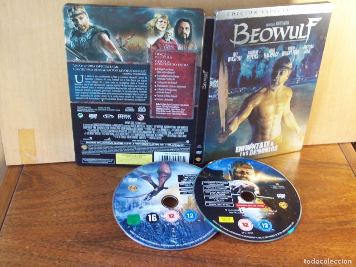 Cine: BEOWULF - RAY WINSTONE - ANTHONY HOPKINS - DOBLE DVD EDICION ESPECIAL CAJA METALICA