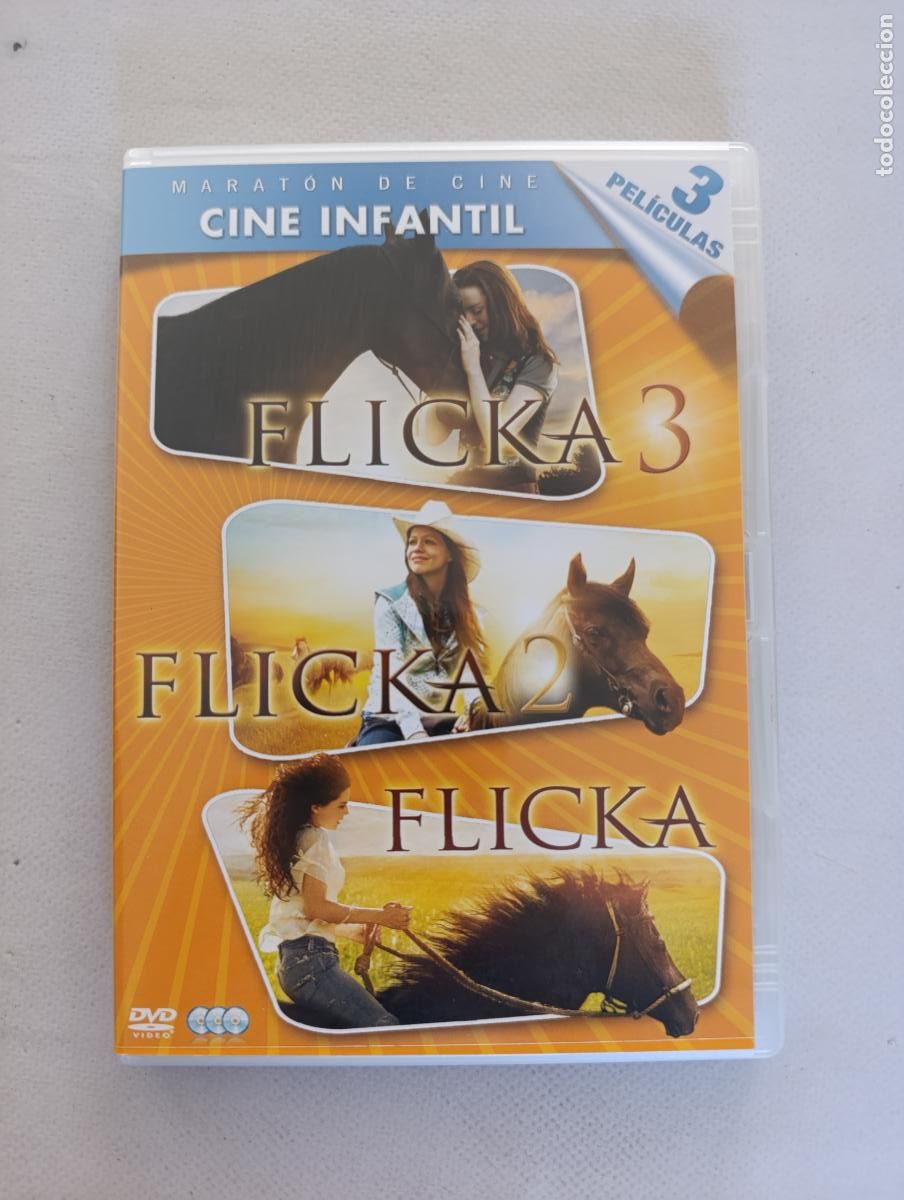 Cine: DVD FLICKA + FLICKA 2 + FLICKA 3 - 3 PELICULAS, 3 DISCOS (1R)