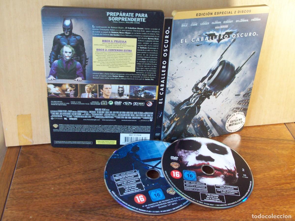 Cine: EL CABALLERO OSCURO - CHRISTIAN BALE - DOBLE DVD EDICION ESPECIAL CAJA METALICA