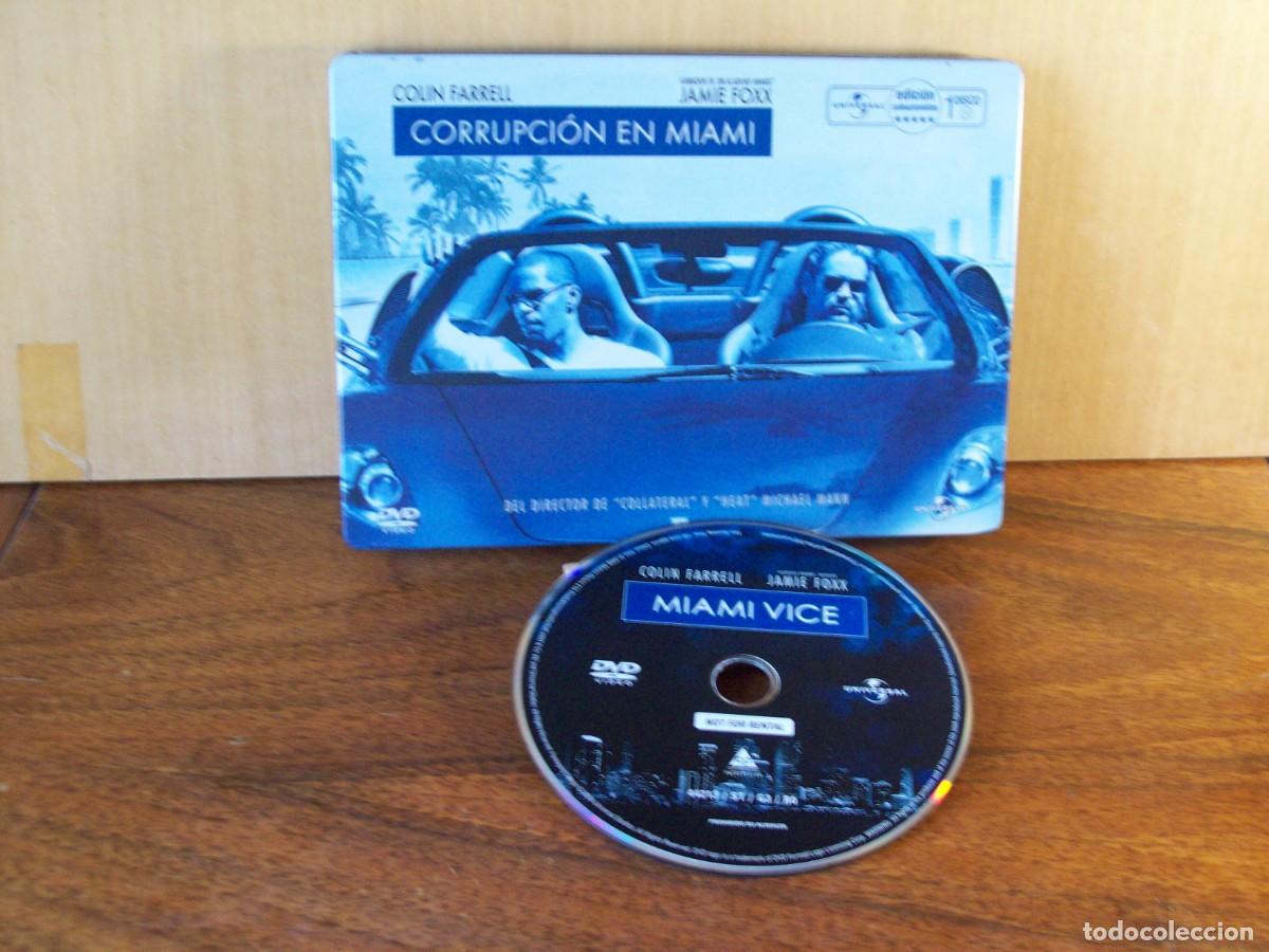 Cine: CORRUPCION EN MIAMI -COLIN FARRELL - JAMIE FOXX DVD EDICION COLECCIONISTA CAJA METALICA