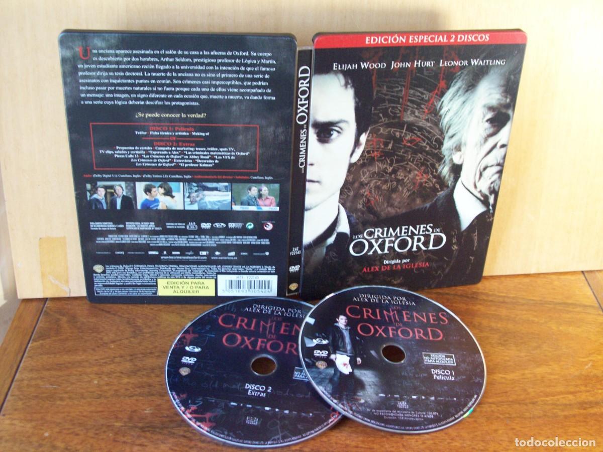Cine: LOS CRIMENES DE OXFORD - ELIJAH WOOD - JOHN HURT DOBLE DVD EDICION ESPECIAL CAJA METALICA
