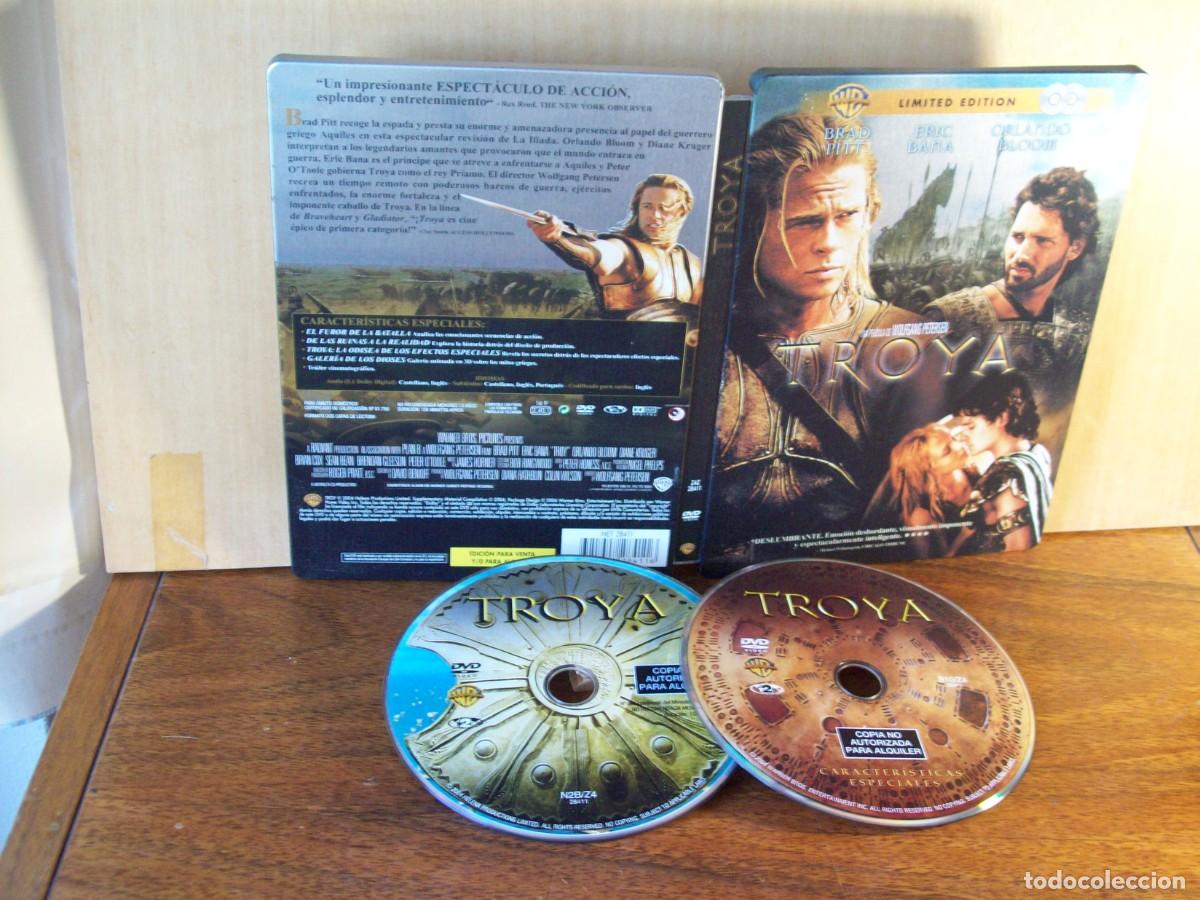 Cine: TROYA - BRAD PITT - ERIC BANA - ORLANDO BLOOM DOBLE DVD EDICIN LIMITADA CAJA METALICA
