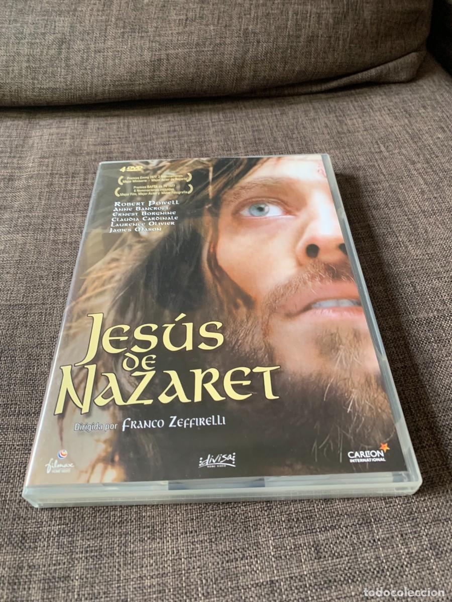 Cine: SERIE. JESUS DE NAZARET. 4 DVD. BUENA CONSERVACION. PEDIDO MINIMO 10 EUROS.