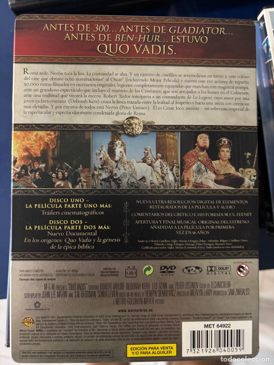 Cine: QUOVADIS QUO VADIS(Edicion Especial CAJA METALICA) 2 Discos