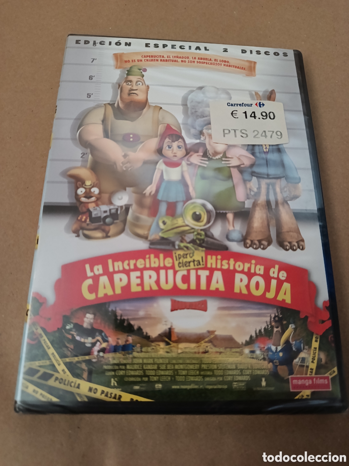 Cine: Dvd. La incre&iacute;ble historia de Caperucita roja. Precintado.