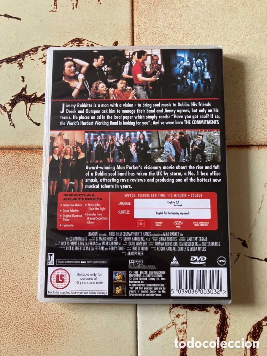 Cine: The Commitments / DVD / S&oacute;lo ingl&eacute;s con subs ingl&eacute;s - Foto 2