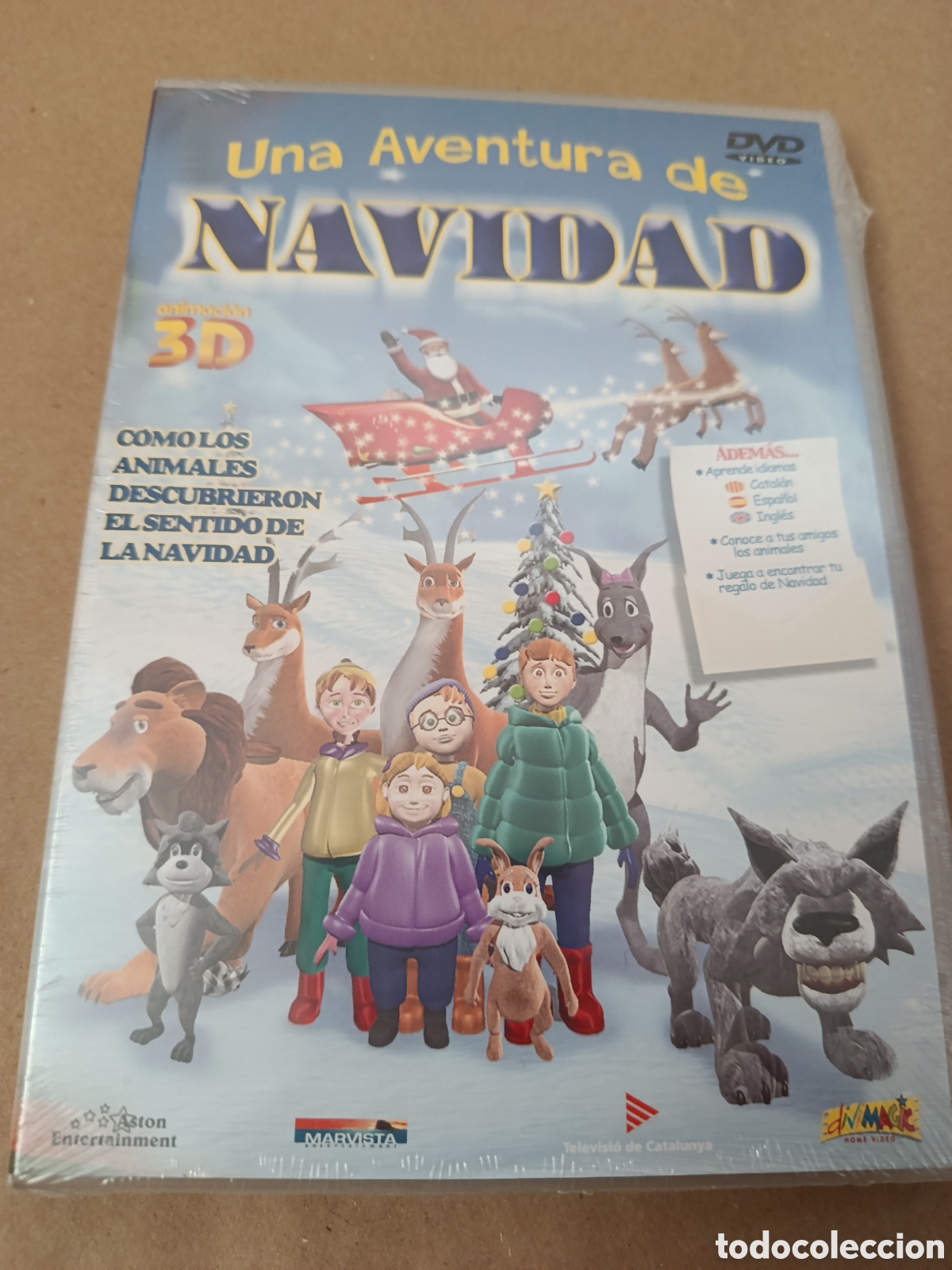 Cinema: Dvd. Una aventura de Navidad. Animaci&oacute;n 3D. Precintado.