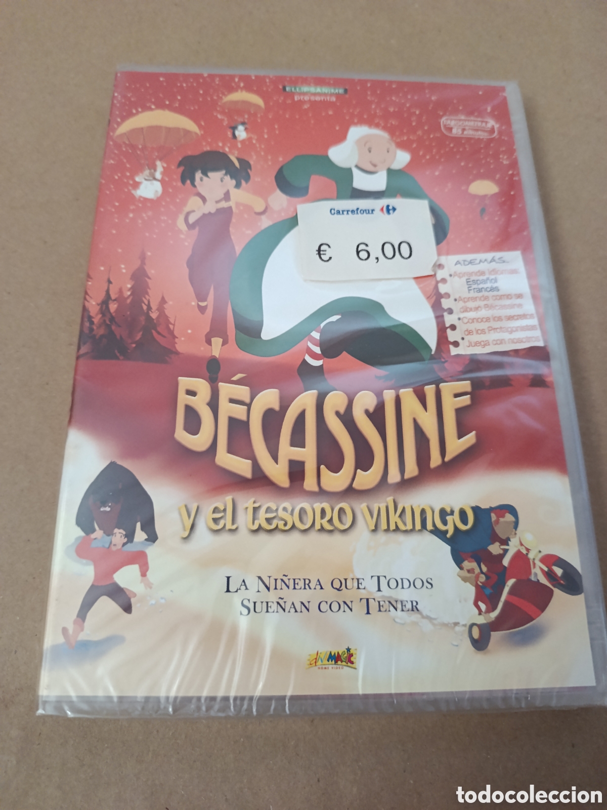 Cine: Dvd. Becassine y el tesoro vikingo. Precintado. Joya de la animaci&oacute;n.