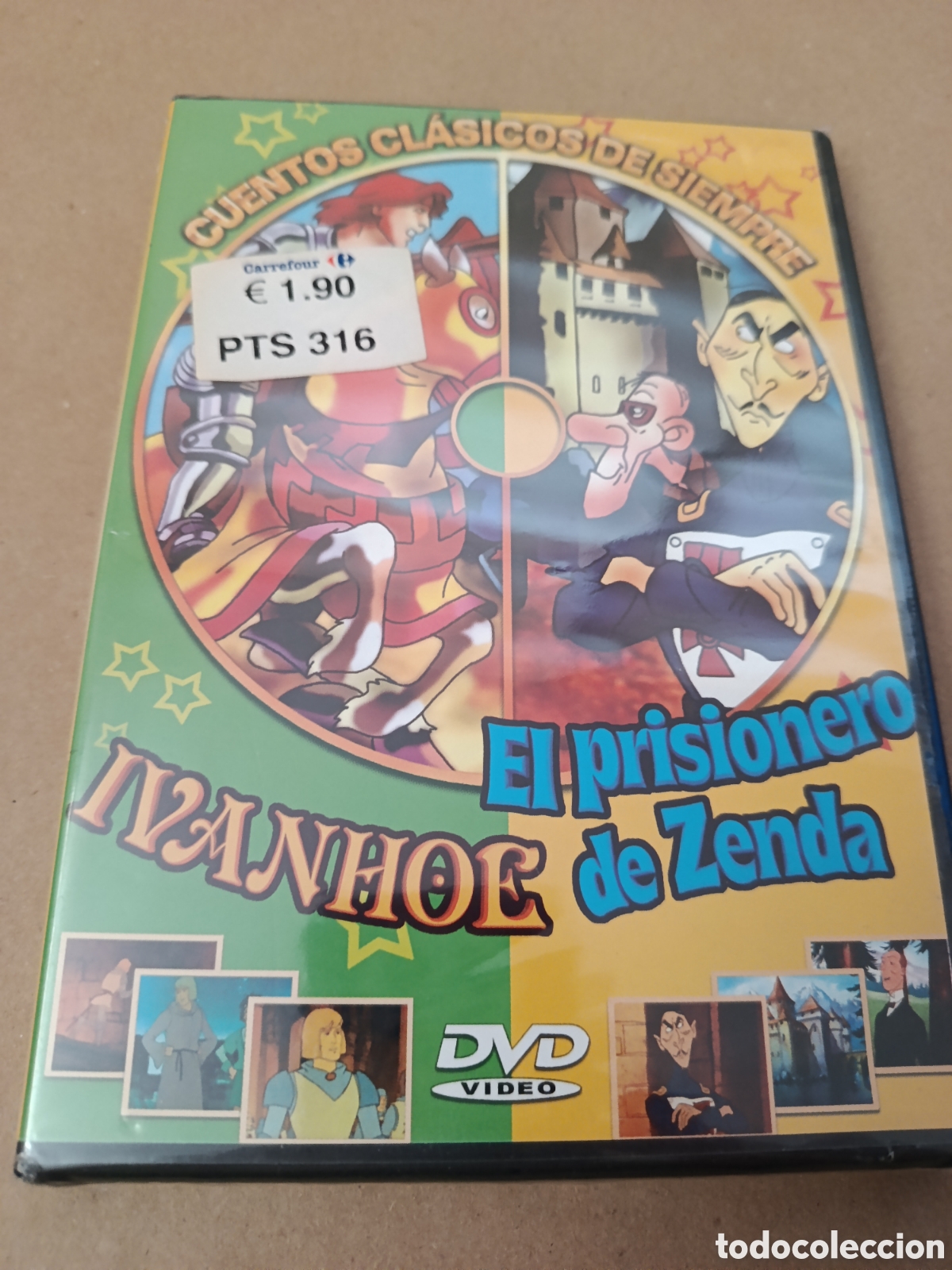 Cinema: Dvd. Ivanhoe + El prisionero de Zenda. Precintado. Cuentos cl&aacute;sicos de siempre.