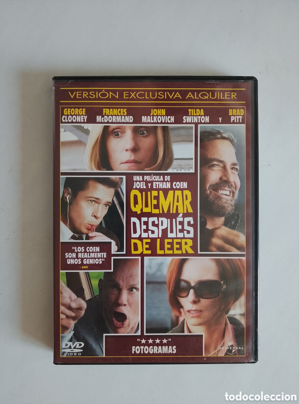Cine: PELICULA DVD QUEMAR DESPU&Eacute;S DE LEER