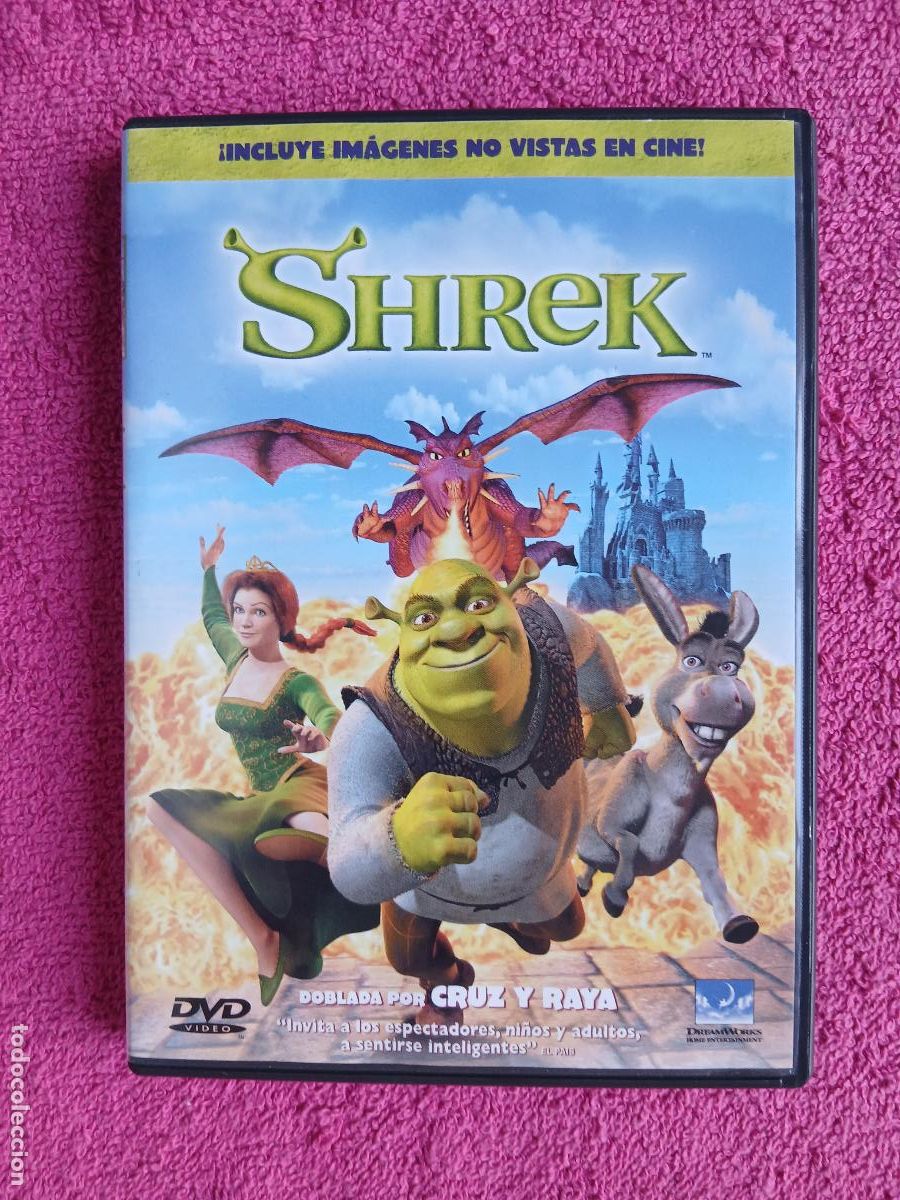 Cine: Shrek DreamWorks home entertaiment 2001 Andrew Adamson Vicky Jenson DVD