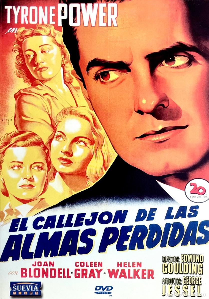 Cine: DVD. EL CALLEJ&Oacute;N DE LAS ALMAS PERDIDAS. Tyrone Power. Mike Mazurki. Joan Blondell. Edmund Goulding.