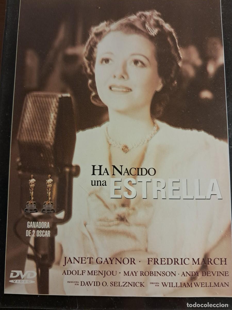 Cine: DVD Pel&iacute;cula Ha nacido una estrella Con Janet Gaynor y Frederic March 2 Oscars