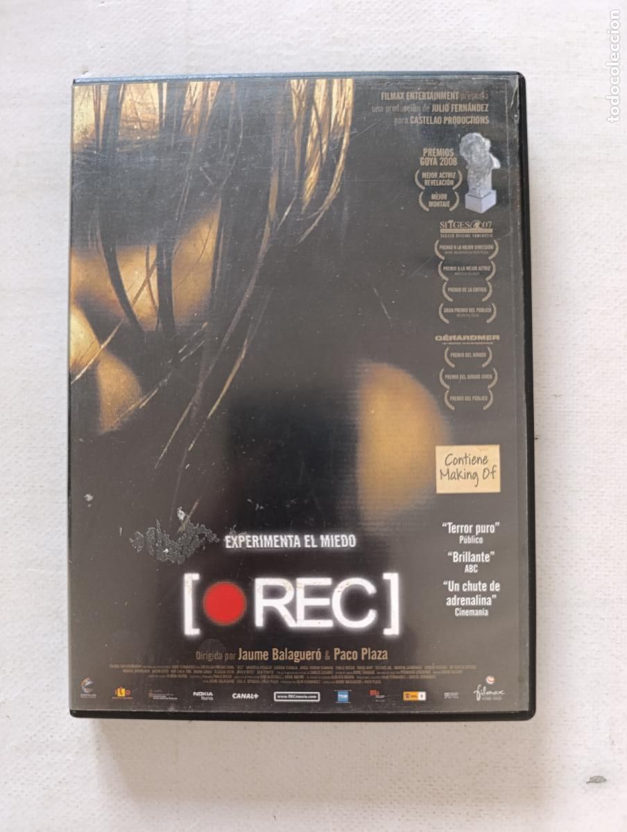 Cine: DVD REC - JAUME BALAGUERO & PACO PLAZA - LEER DESCRIPCION (M5)