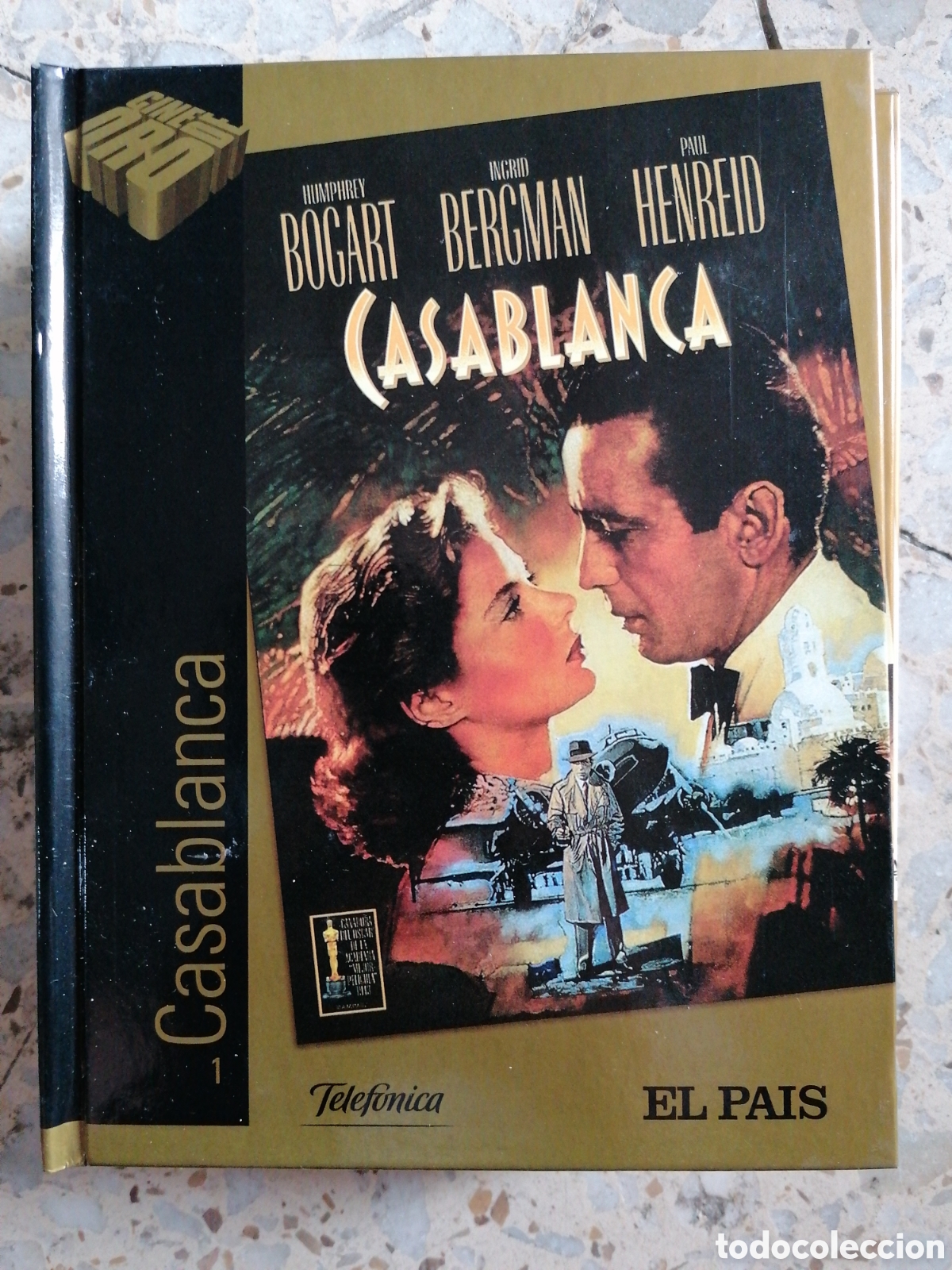 Cine: DVD CASABLANCA HUMPHREY BOGART BERGMAN CINE DE ORO EL PAIS 1 DVD + LIBRO COMO NUEVO