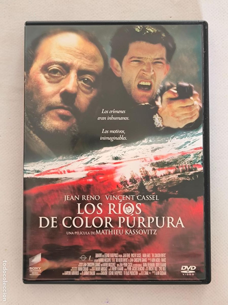 Cine: DVD LOS RIOS DE COLOR PURPURA - JEAN RENO (350)