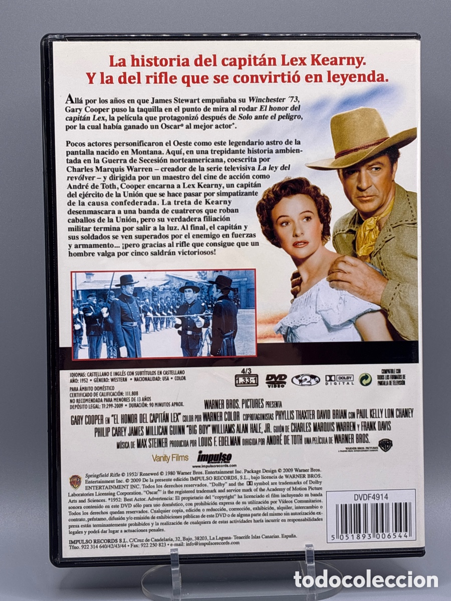 Cine: El honor del Capit&aacute;n Lex DVD - Foto 2