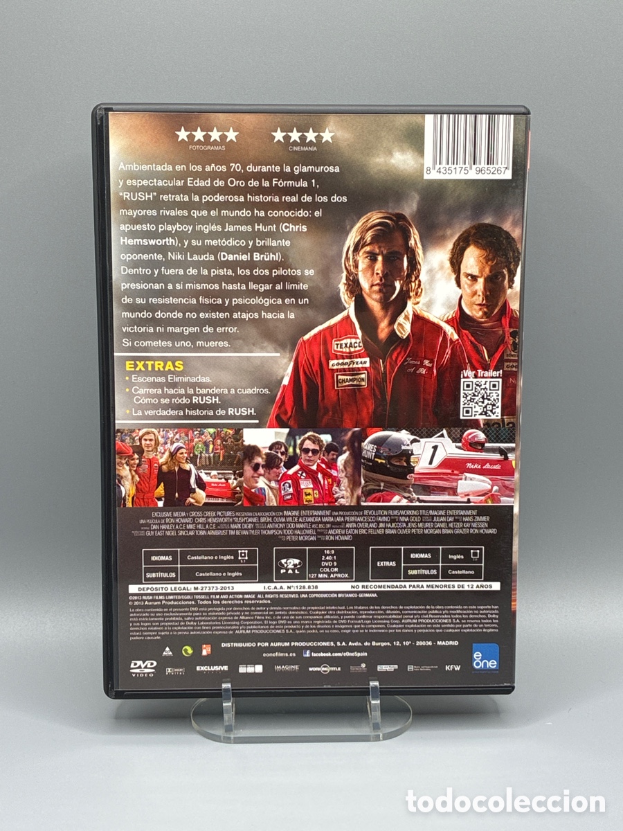 Cine: Rush (Ron Howard) DVD - Foto 2
