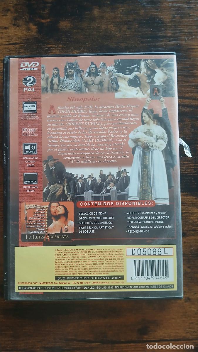 Cine: DVD La letra escarlata - Foto 2