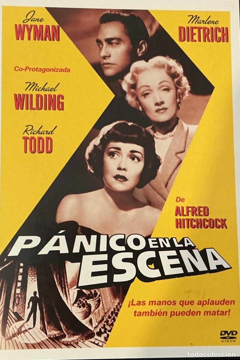 Cine: P&Aacute;NICO EN LA ESCENA - ALFRED HITCHCOCK - MARLENE DIETRICH - JANE WYMAN - RICHARD TODD - THRILLER