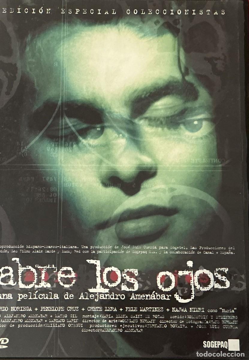 Cine: ABRE LOS OJOS - ALEJANDRO AMEN&Aacute;BAR - EDUARDO NORIEGA - P&Eacute;N&Eacute;LOPE CRUZ - CIENCIA FICCI&Oacute;N - THRILLER