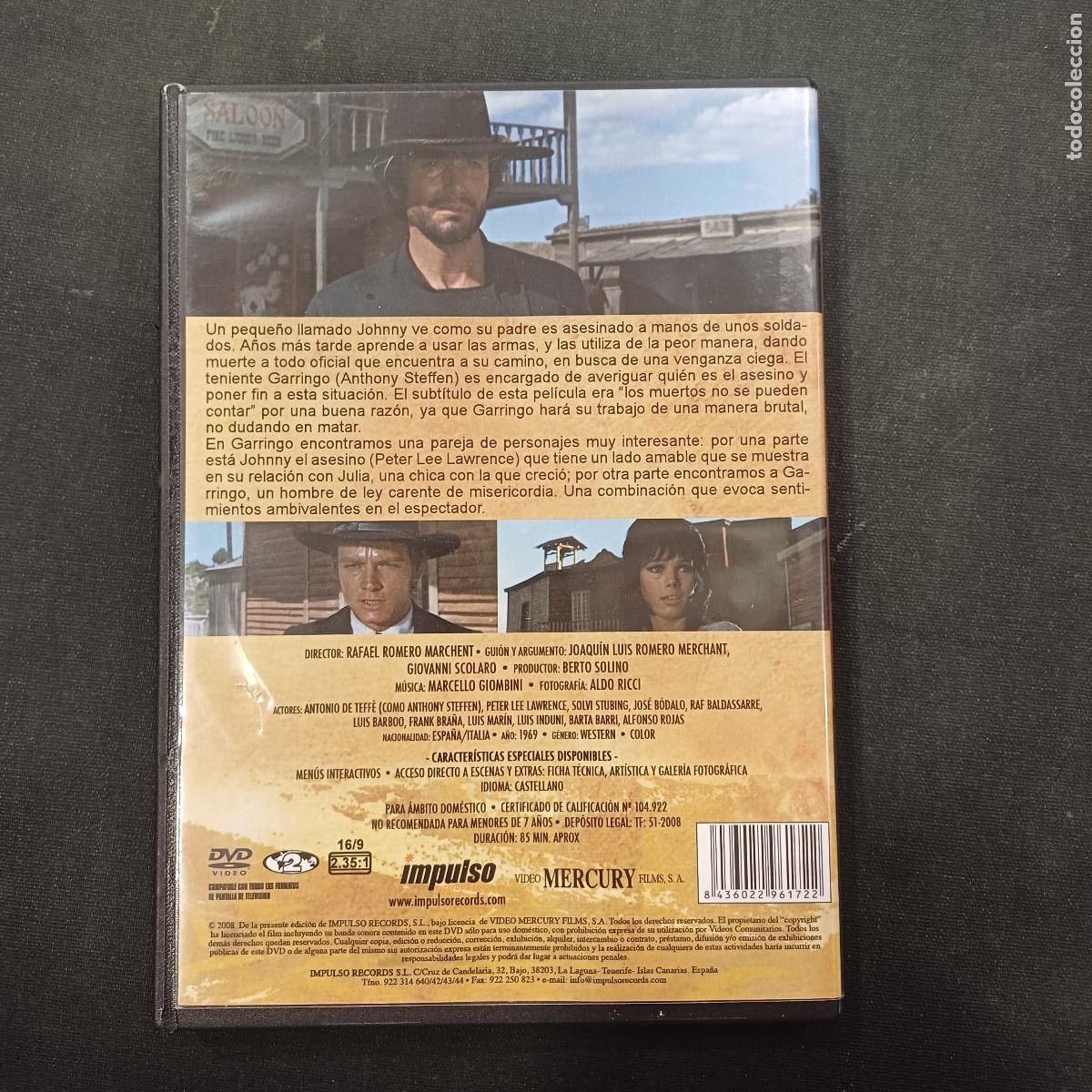 Cine: GARRINGO/PETER LAWRENCE/DVD. - Foto 3