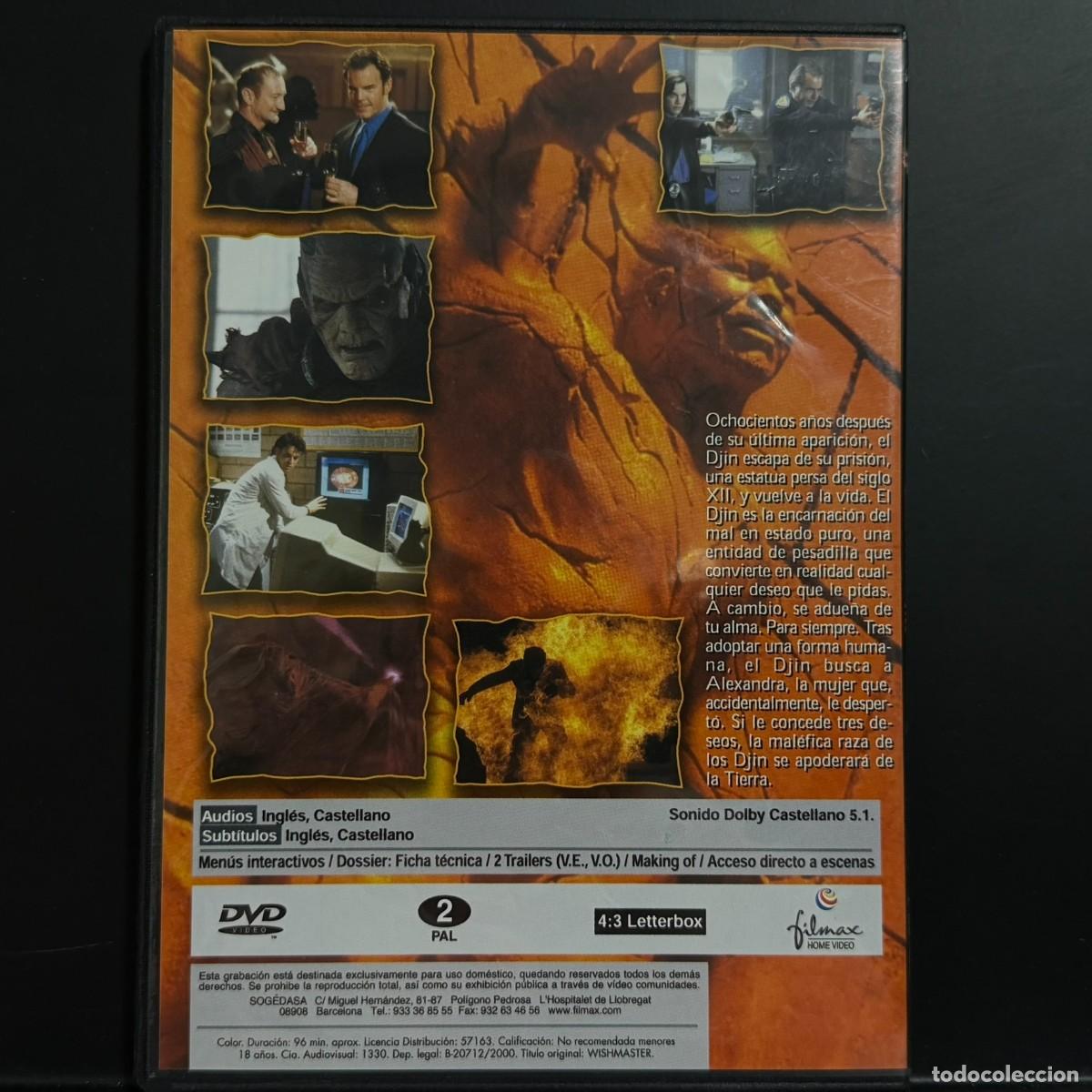 Cine: Robert Kurtzman ● Wishmaster ● [DVD] slim - Foto 2