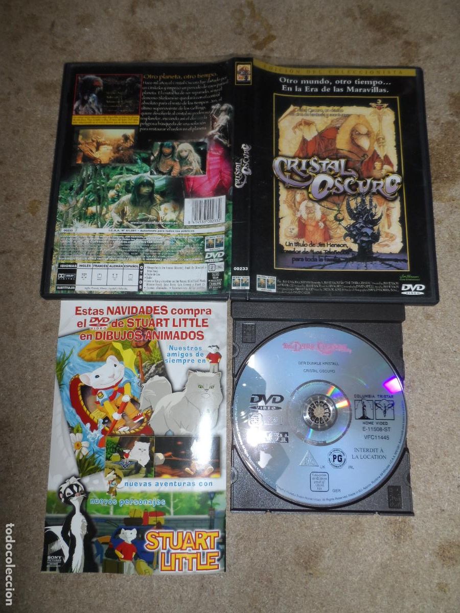 Cine: DVD - CRISTAL OSCURO / THE DARK CRYSTAL (AVENTURAS)