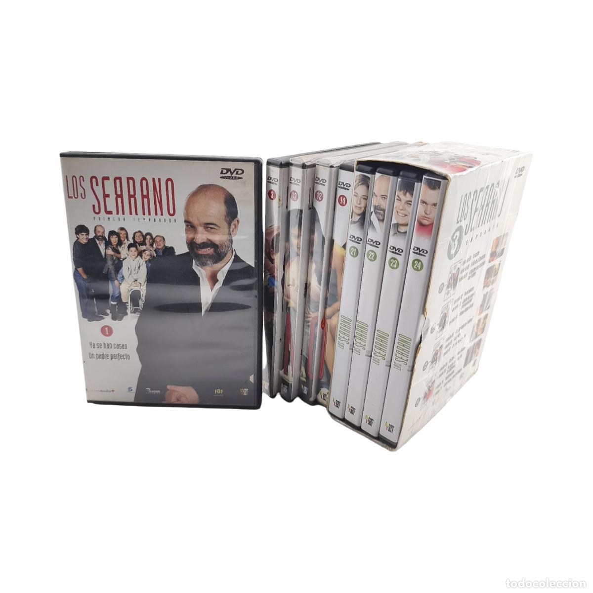 Cine: Los Serrano - Lote Incompleto de 9 DVDs (N&ordm; 1, 3, 12, 13, 14, 21, 22, 23 y 24 con Cofre