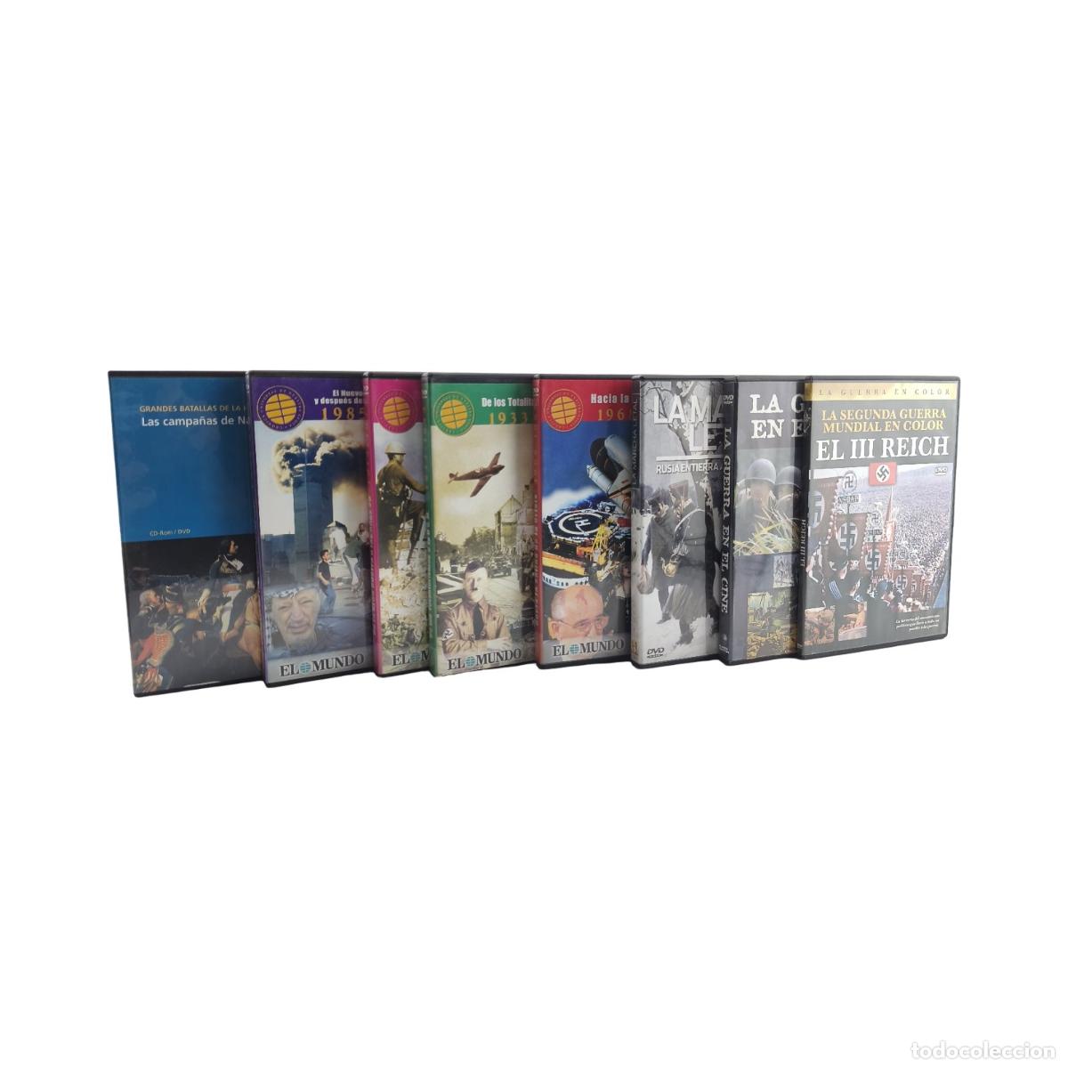 Cine: Lote Variado de 8 Documentales en DVD y CD-Rom - Historia Contempor&aacute;nea, Segunda Guerra Mundial y Ca
