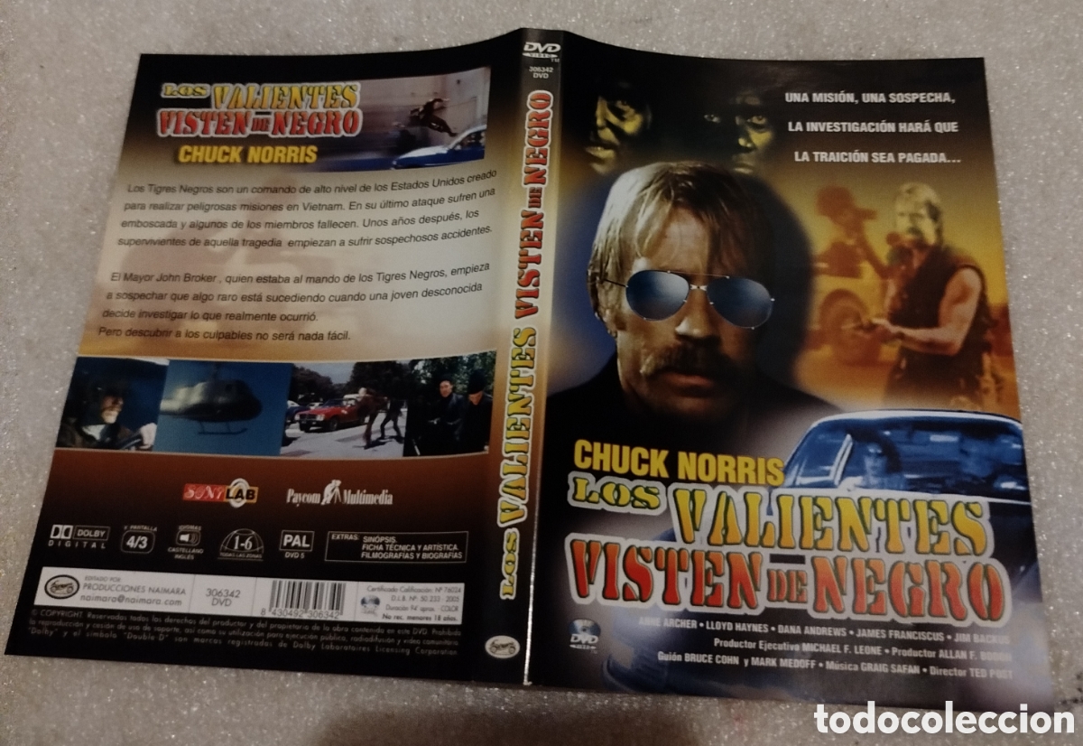 Cin&eacute;ma: Los valientes visten de negro. SOLO CARATULA