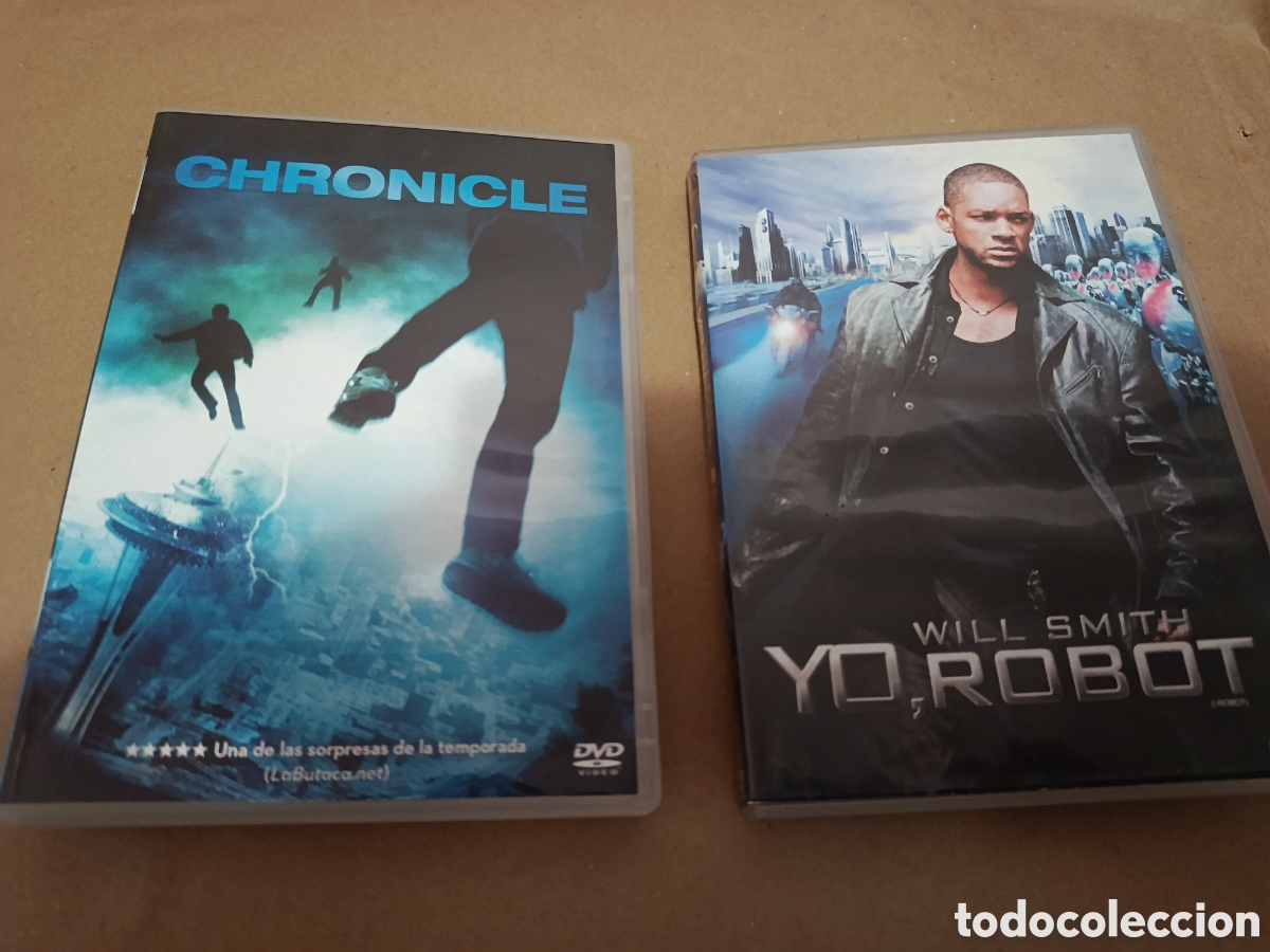 Cin&eacute;ma: 2 dvds. Chronicle + Yo, Robot. Ciencia ficci&oacute;n futurista.