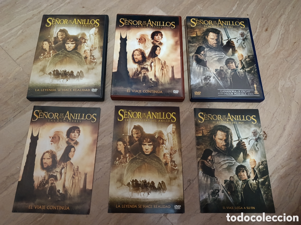 Cine: Dvd. Trilog&iacute;a El Se&ntilde;or de los Anillos. 6 dvds. Como nuevo. Incluye los libretos.