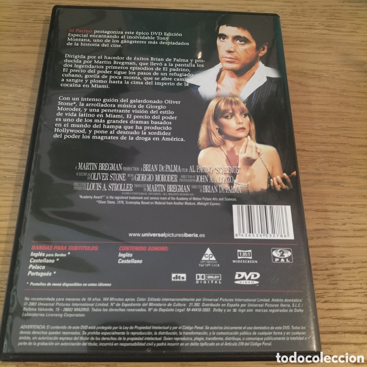 Cine: EL PRECIO DEL PODER - BRIAN DE PALMA, AL PACINO - NUEVA - Foto 2