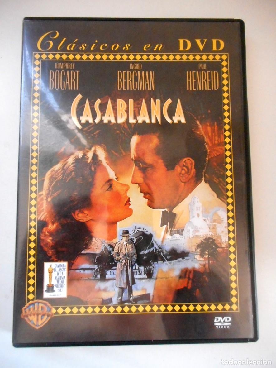 Cine: CASABLANCA (DVD) HUMPHREY BOGART - INGRID BERGMAN - DRAMA ROM&Aacute;NTICO 1943