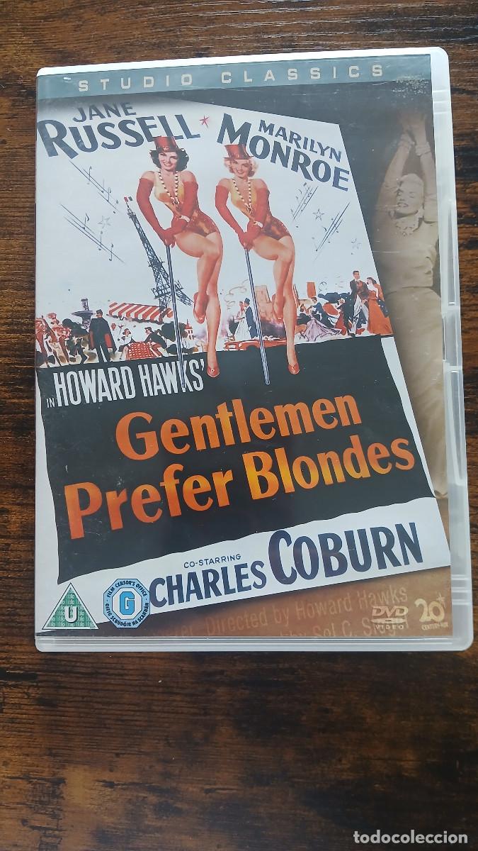 Cine: DVD Gentlemen prefer blondes Marilyn MonroeJane Russell. Ingles Castellano con subtitulos Castellano