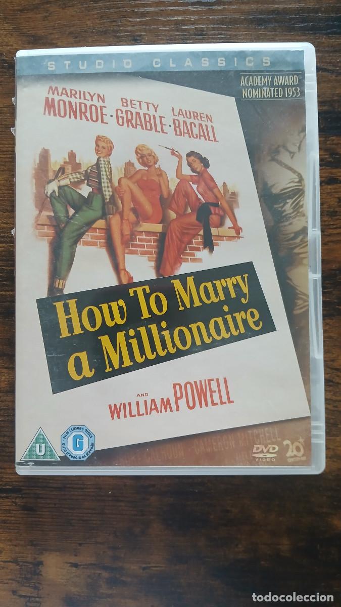 Cinema: DVD How to marry a millionaire. Marilyn Monroe. Ingles o castellano con subtitulos en castellano