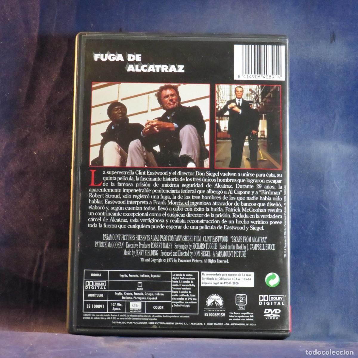 Cine: FUGA DE ALCATRAZ - DVD - Foto 2