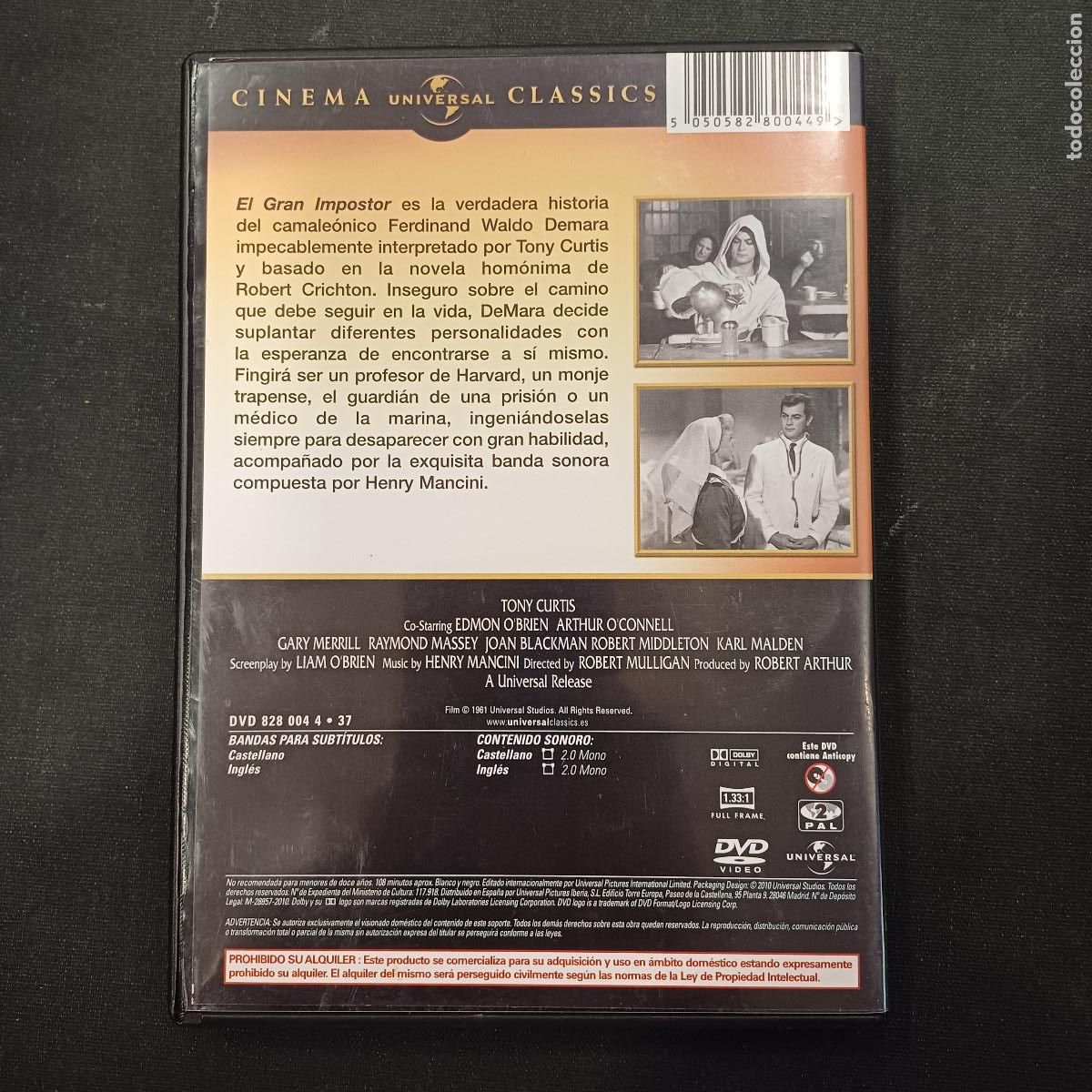 Cine: EL GRAN IMPOSTOR/DVD. - Foto 3