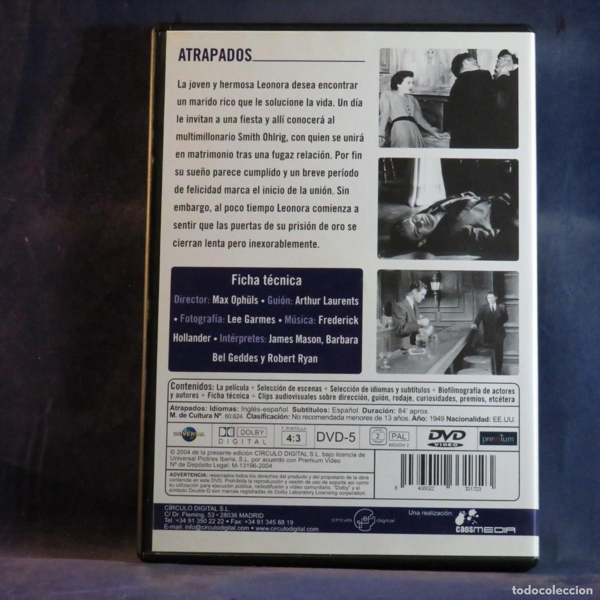 Cine: ATRAPADOS - DVD ---- - Foto 2