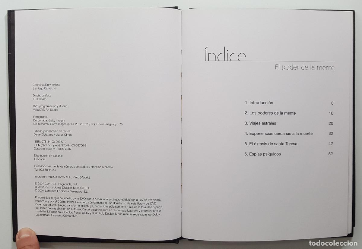 Cine: EL PODER DE LA MENTE 15, IKER JIMENEZ CUARTO MILENIO, LIBRO + DVD - Foto 2