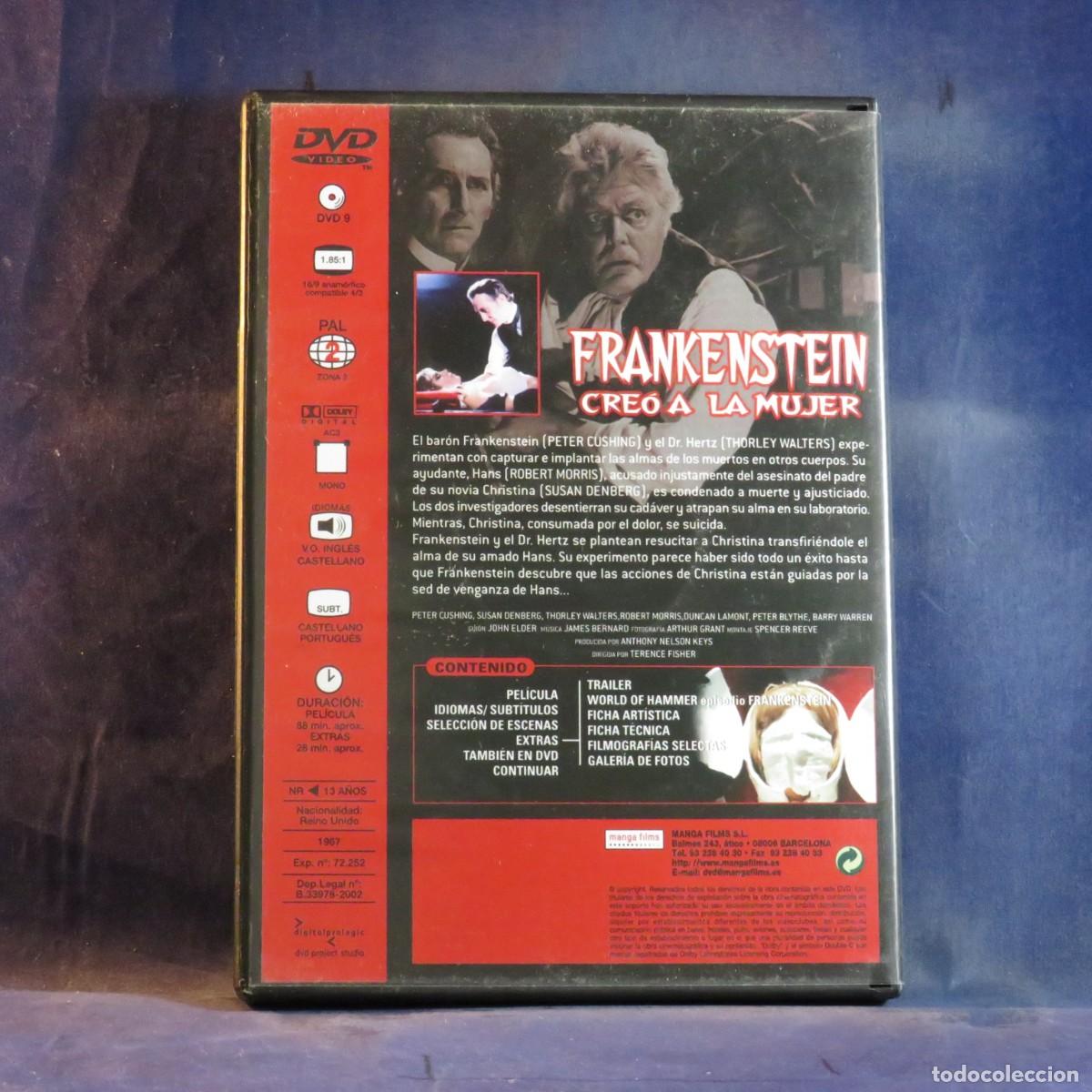 Cine: FRANKENSTEIN CRE&Oacute; A LA MUJER - DVD - Foto 2