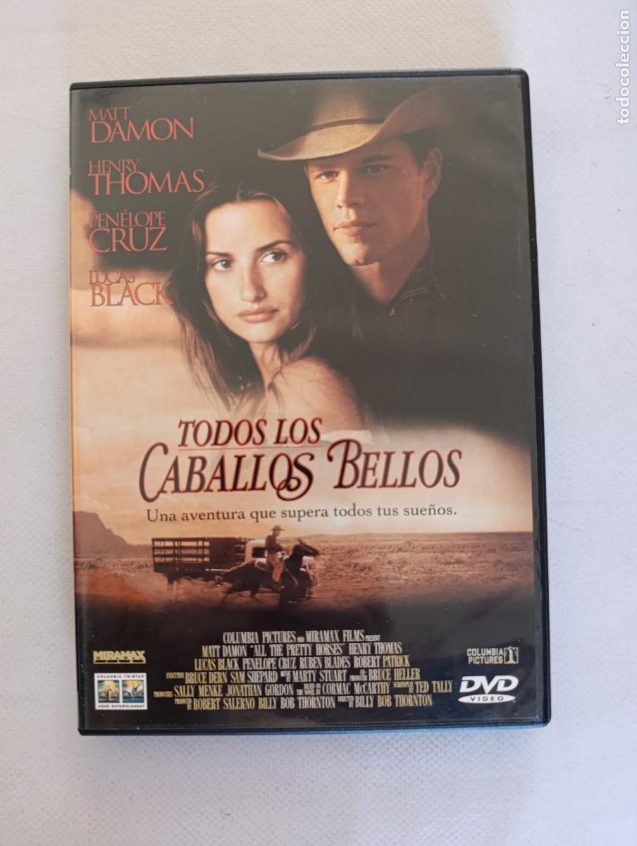 Cine: DVD TODOS LOS CABALLOS BELLOS - MATT DAMON, PENELOPE CRUZ - LEER DESCRIPCION (351)