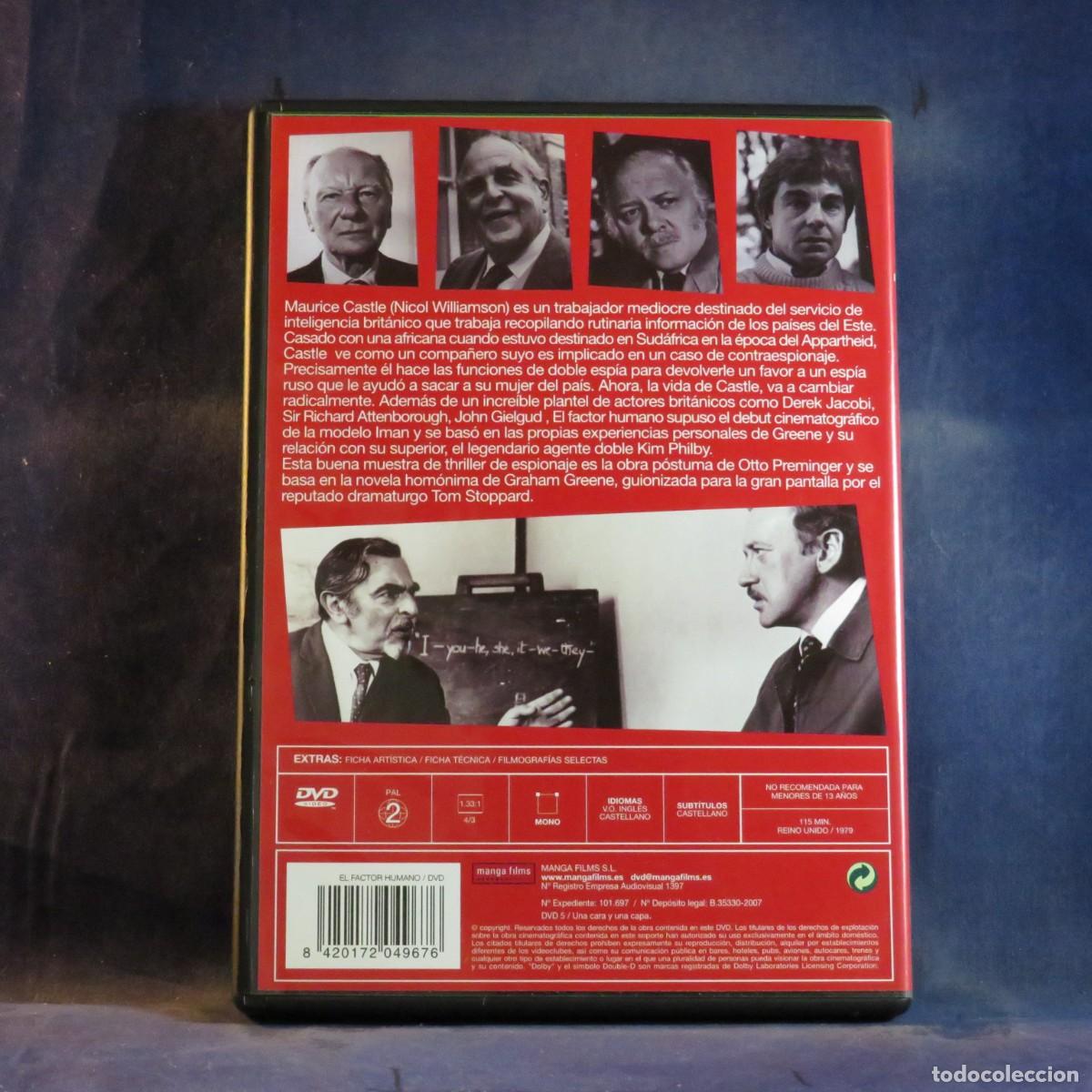 Cine: EL FACTOR HUMANO - DVD - Foto 2